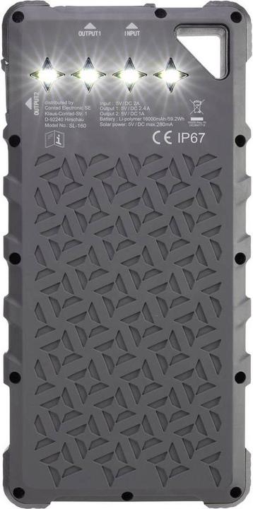 Actual product image Voltcraft Solar power bank (16000 mAh, 59.20 Wh)