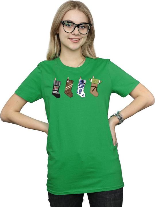 Immagine prodotto Star Wars Christmas Stockings Maglietta Ampia Donna (M)