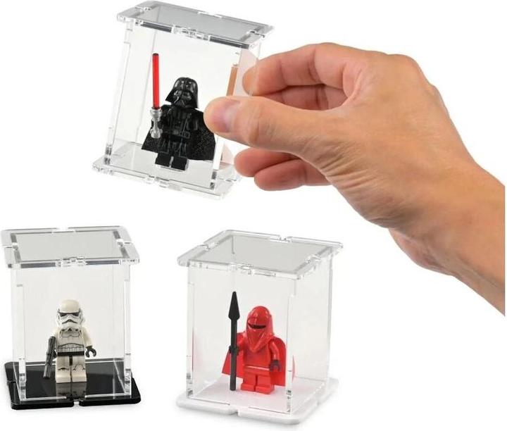 Produktbild iDisplayit Acryl-Display für 1 LEGO®-Minifigur (mit transparentem Boden und 2 Noppen)