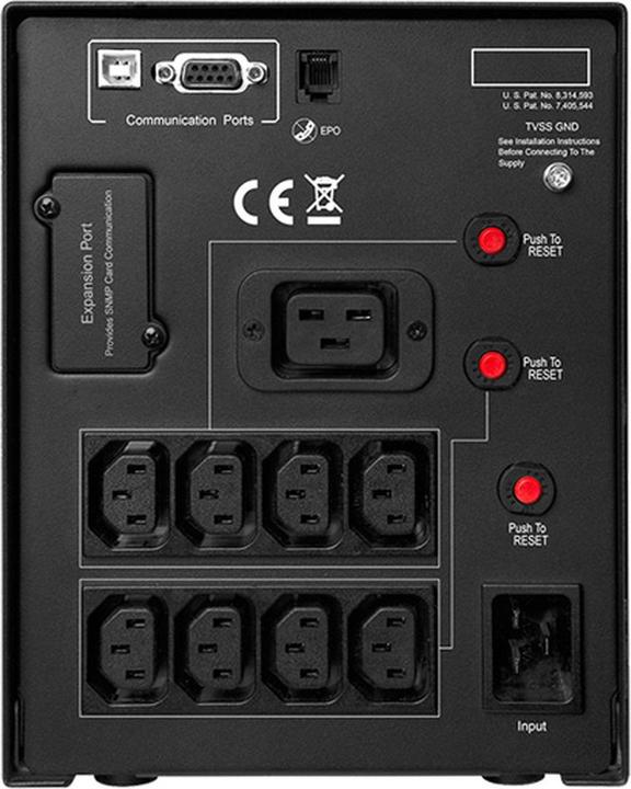 Produktbild Cyberpower PR3000ELCDSL 3000VA/2700W 36M Garantie Vorab Austauschservice deutsche Software VMWARE ready deut... (3000 VA, 2700 W, Line-Interaktiv USV)