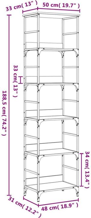 Produktbild VidaXL Ford (50 x 33 x 188.5 cm)