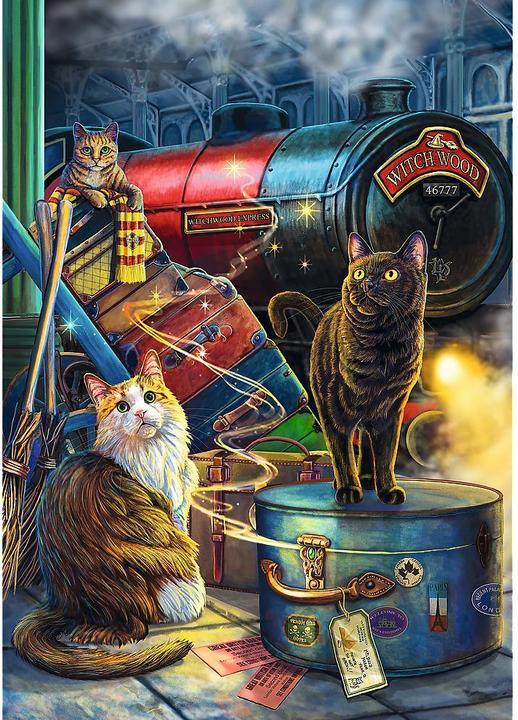 Actual product image Trefl Puzzle Premium Plus 1000 - Magic Collection: Hexenwald-Express (1000 pieces)