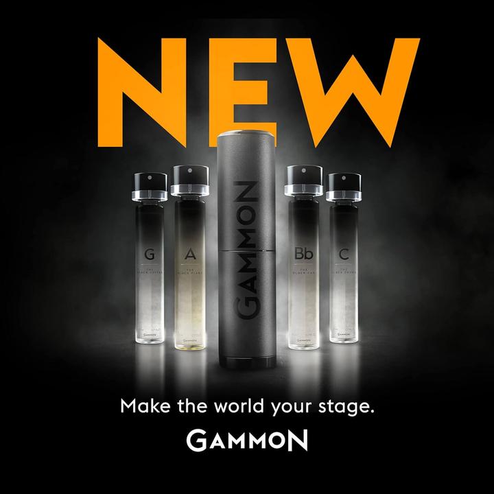 Gammon 8741 Black Notes Parfum Starter Set A (2x20 ml), le parfum boisé et sucré BLACK PIANO pour hommes (Eau de parfum, 40 ml)