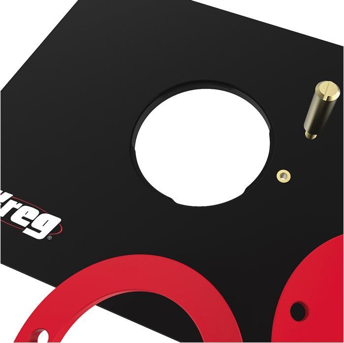 Produktbild Kreg PRS4038 FrÃ¤stisch Einlegeplatte 298 x 235 x 9 mm + 3x Reduzierring 25 mm / 30 mm / 67 mm