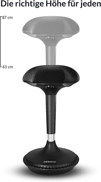 Actual product image Desqup Ergonomic sit & stand stool