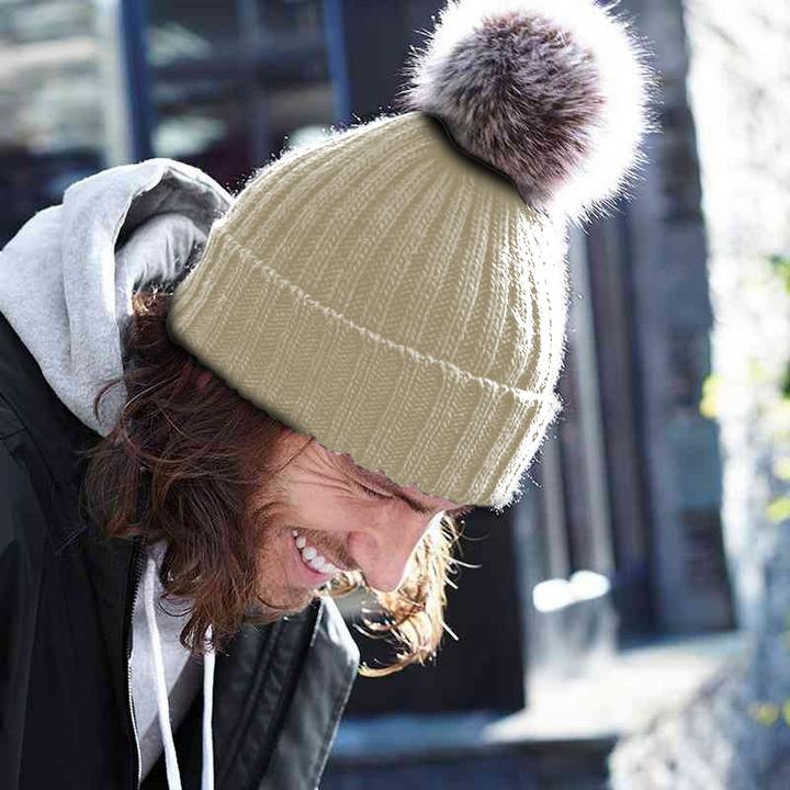 Immagine prodotto Beechfield Cappello a maglia con pom pom (Taglia unica)