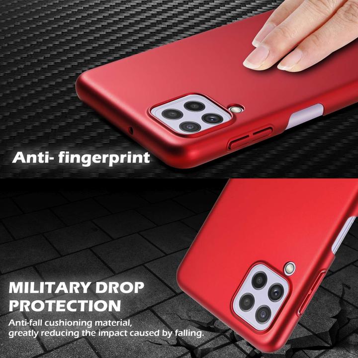Actual product image Cadorabo HC Matte Metal Cover (Samsung Galaxy M22, Samsung Galaxy A22, Samsung Galaxy A32)