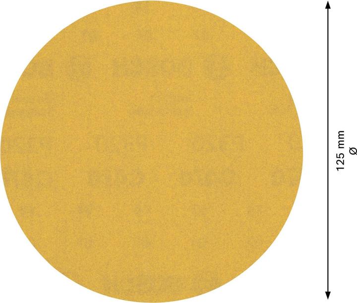 Actual product image Bosch Professional Zubehör EXPERT C470 Abrasive paper without holes for angle grinders and drills, 125 mm, G 320, 50 pcs. (320)