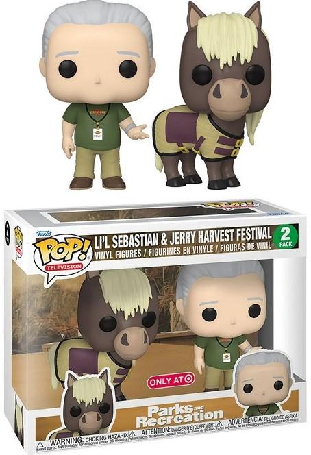 Actual product image Funko Parks & Recreation POP! TV Vinyl Figures, Jerry & Lil Sebastian, 5 cm
