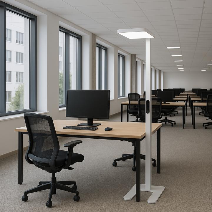 Immagine prodotto Luxula LED Büro-Stehleuchte, Up/Down, weiss (7000 lm)