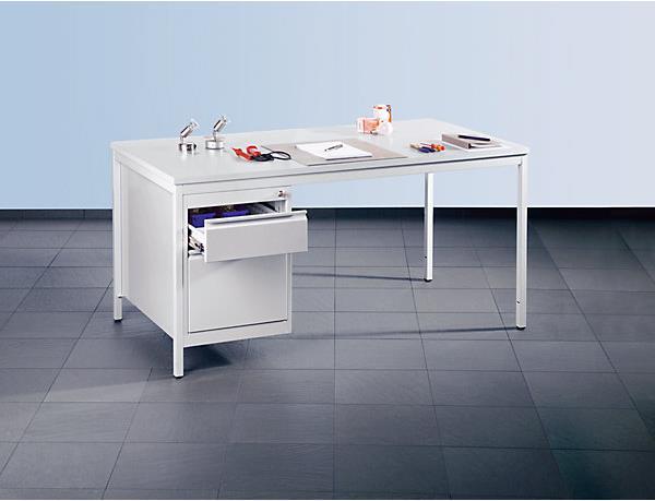 Image du produit eurokraft basic Bureau de maître, gris clair