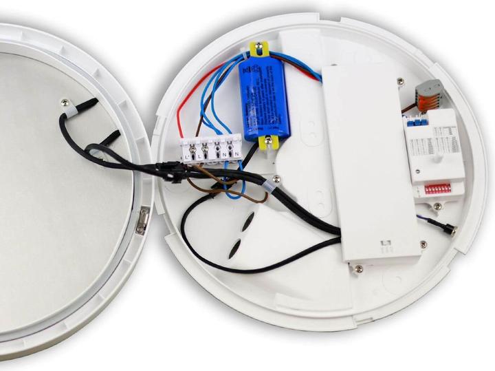 Produktbild Isoled LED Decken/Wandleuchte 18W, weiss, IP54, mit Bewegungssensor, ColorSwitch 3000/4000/5000K