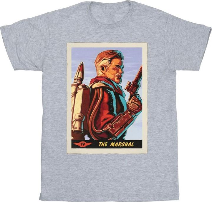 Actual product image Star Wars Mens The Mandalorian The Marshal T-Shirt (S)