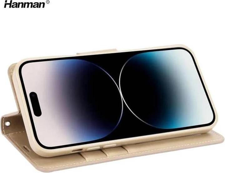 Produktbild Hanman Apple iPhone 11 Pro - Mill Flip Case mit 3 Kartenfächern, gold (Apple iPhone 11 Pro)