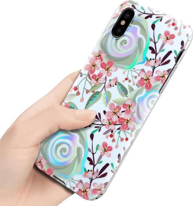 Immagine prodotto Cadorabo IMD TPU Colorful Flowers & Leaves Cover (Apple iPhone XS Max)