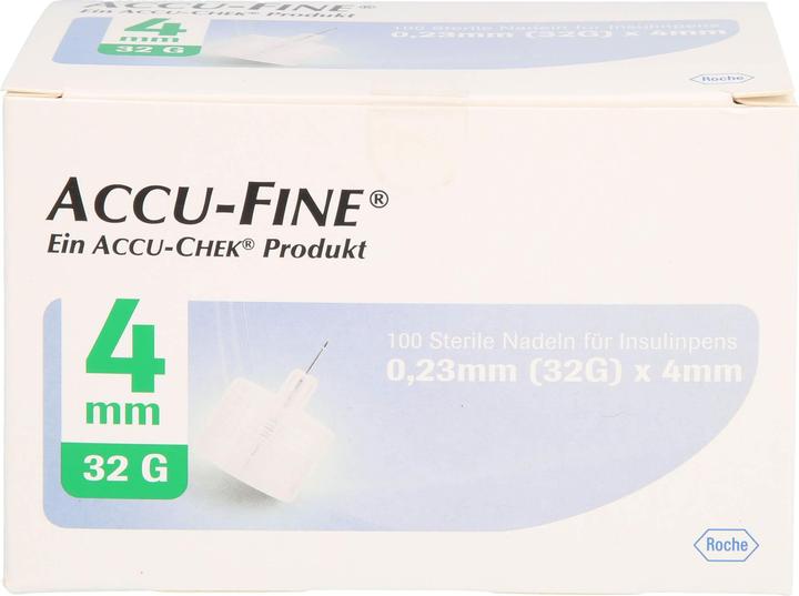 Produktbild Roche Accu Fine Pen Nadeln 4mm (Pen Nadeln + Einmalkanülen)