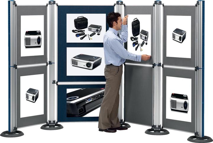 Nobo Multifunktionswand Modular Standsäulen mit Standfüssen