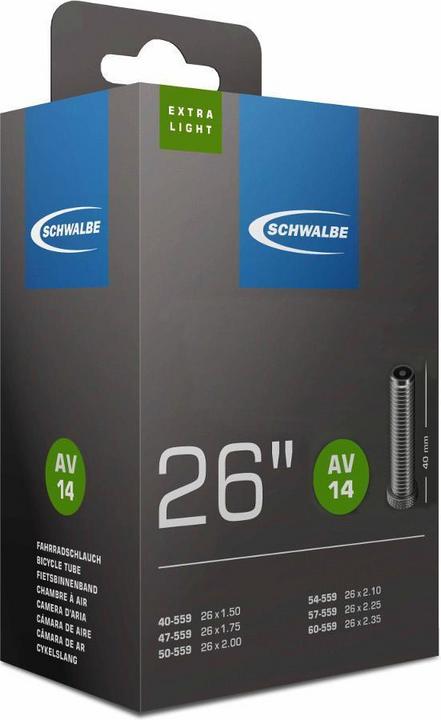 Image du produit Schwalbe Sv14 Extra Light (Presta (SV), 26", 40 mm)