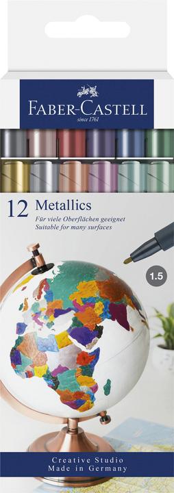 Produktbild Faber-Castell Metallic Marker (Metall, 12 x)