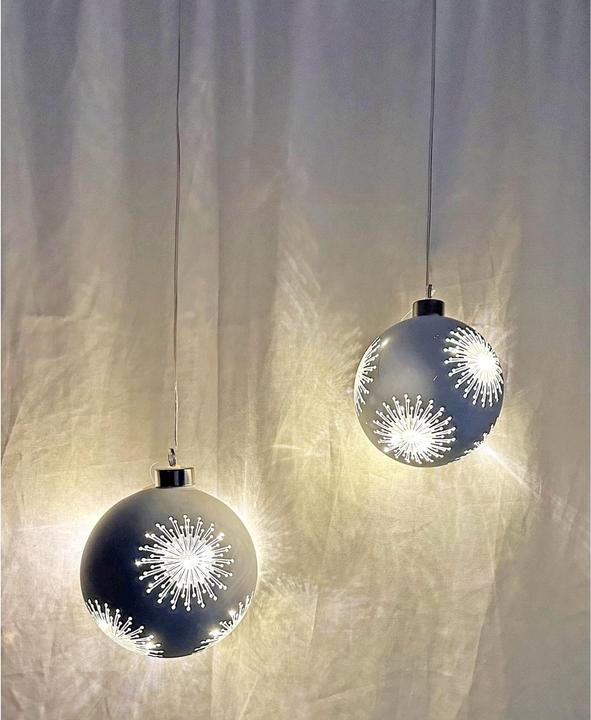 Produktbild GuGus LED Glas Kugel silber
