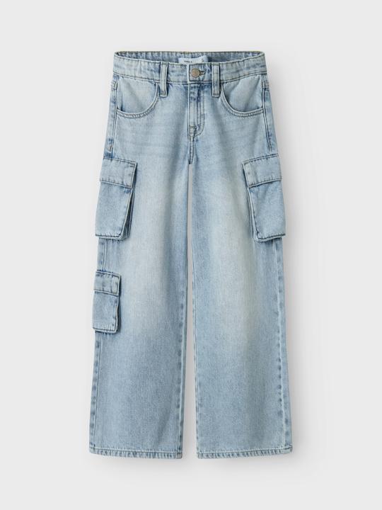 Actual product image Name it NKFBELLA WIDE CARGO JEANS 8772-BE NOOS (134)
