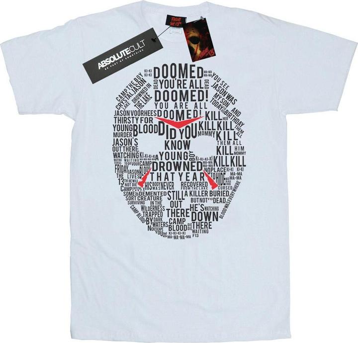 Image du produit Absolute Cult - T-shirt JASON TEXT MASK - Homme (S)