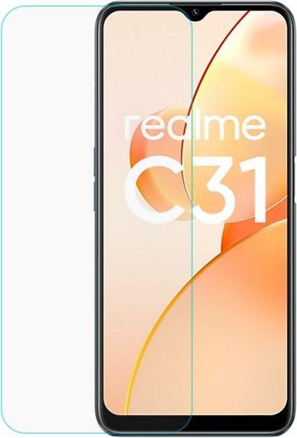 Actual product image MU Budget Protective glass screen protector (1 Piece, Realme C31)