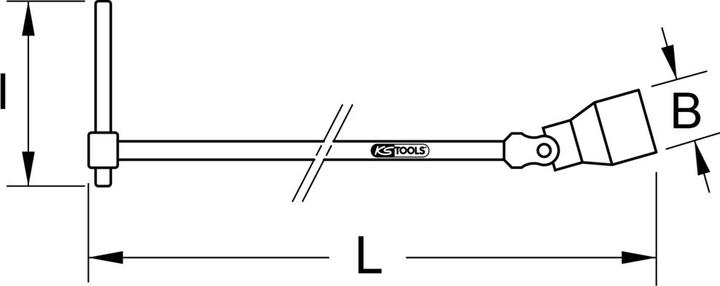 Actual product image KS Tools T-handle joint wrench XL (9 mm)