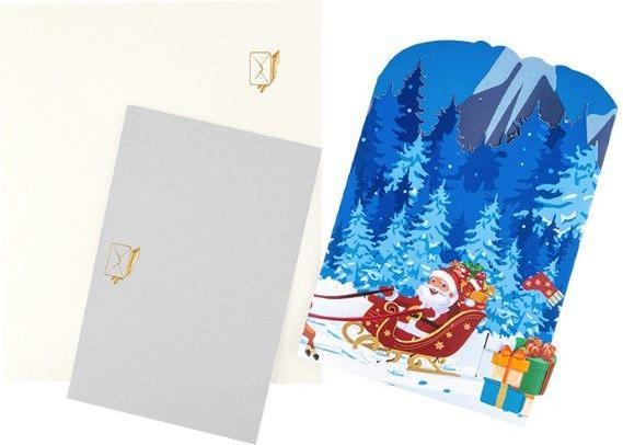 Actual product image MU Classic 3D pop-up Christmas card Saluts Series (1 pcs.)