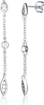 Actual product image JVD - Elegant silver earrings with zircons SVLE2320X61BI00