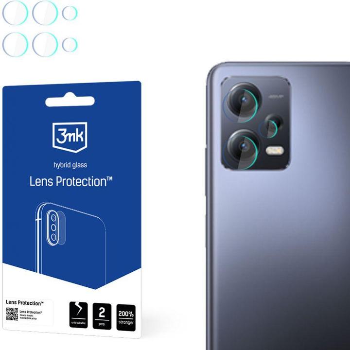 Actual product image 3MK Camera Glass For Xiaomi Redmi Note 12 5G / Poco X5 5G 7H For Series Lens Protection Lens (1 Piece, Xiaomi Redmi Note 12 5G)
