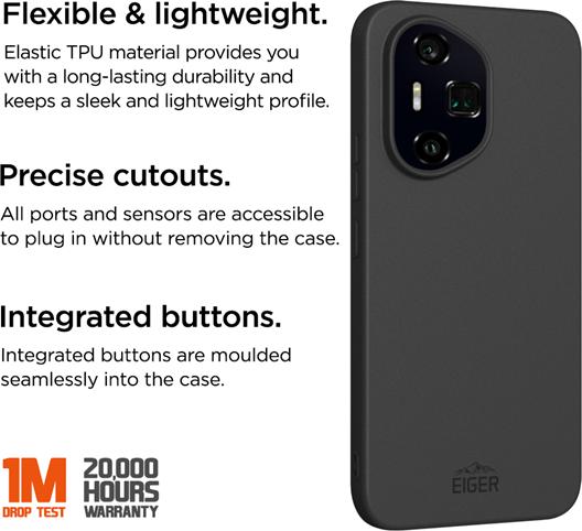 Actual product image Eiger flexibles TPU-Case Grip Case GRS black (Samsung F400)