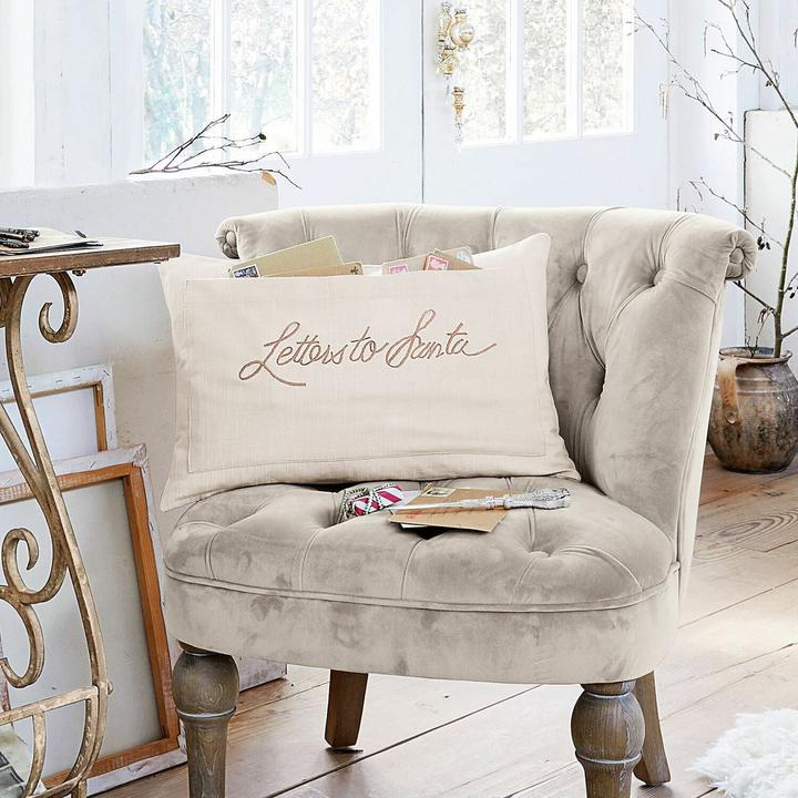 Actual product image Loberon Welenzas cushion cover white/beige (30 x 50 cm)