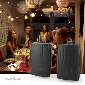 Image du produit Nedis Haut-parleur Bluetooth - Ambiance Design - 180 W - stéréo - IPX5 - Zwart (Fonctionnement sur secteur)