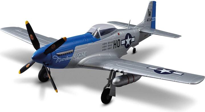 Actual product image Derbee P-51D Mustang Warbird PNP blue - 75cm (Warbird)