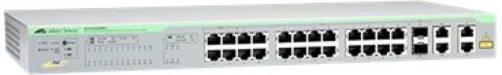 Actual product image Allied Telesis L2 WS FE 24 POE+ W/ 4 COMBOGE (28 Ports)