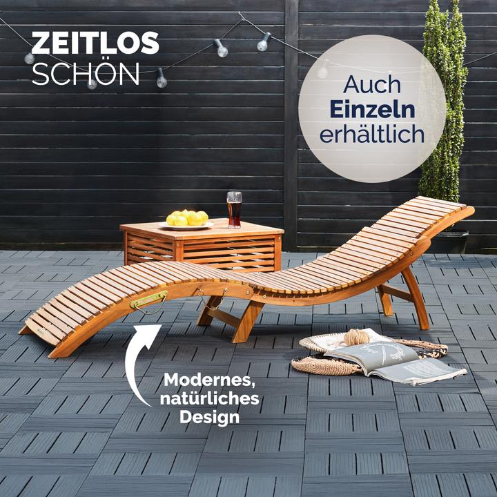 Actual product image Casaria Swing lounger set of 2 (190 cm)