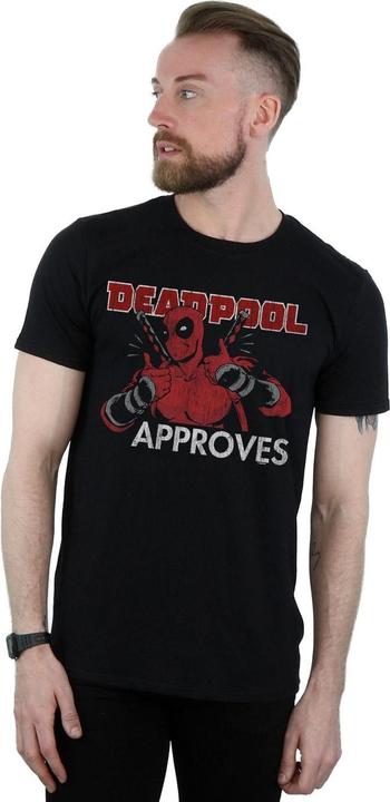 Immagine prodotto Deadpool Approves Maglietta Uomo (L)
