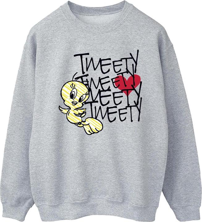 Produktbild Looney Tunes Tweety Love Heart Sweatshirt (M)