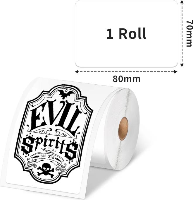 Actual product image Phomemo Thermo-Etiketten 70 x 80 mm für M200/M220/M260/M250 (100 Stk.)