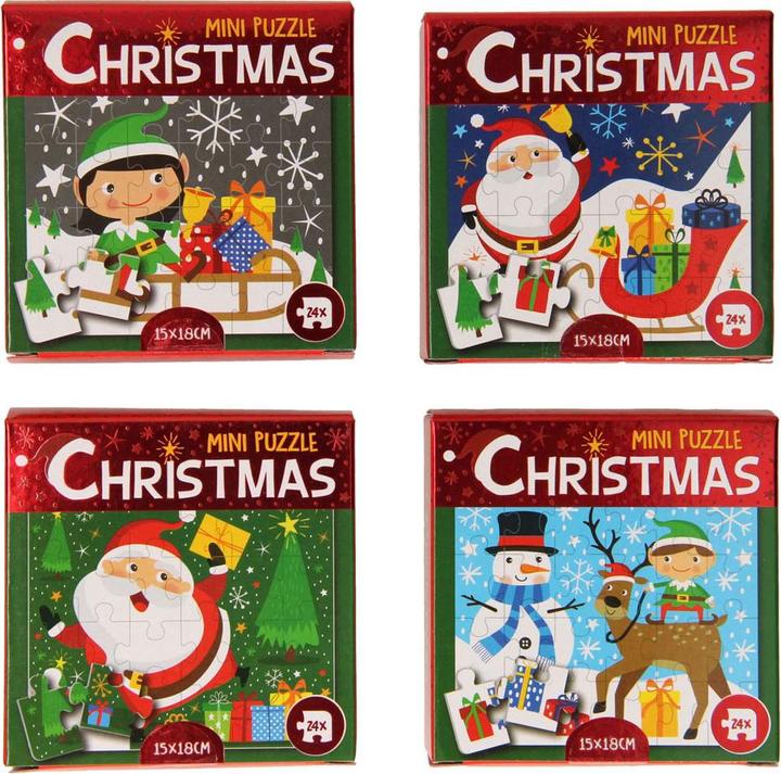 Image du produit Wins Holland Mini puzzle de Noël, 24 pièces (24 pièces)