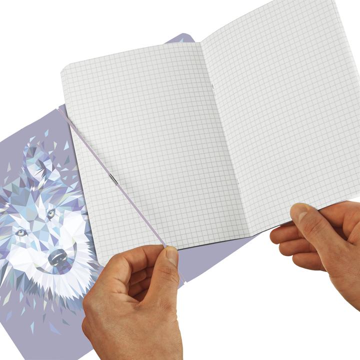 Produktbild Herlitz Notizheft my.book flex A4 Wild Animals Wolf, liniert (A4, Kariert, Weicher Einband)