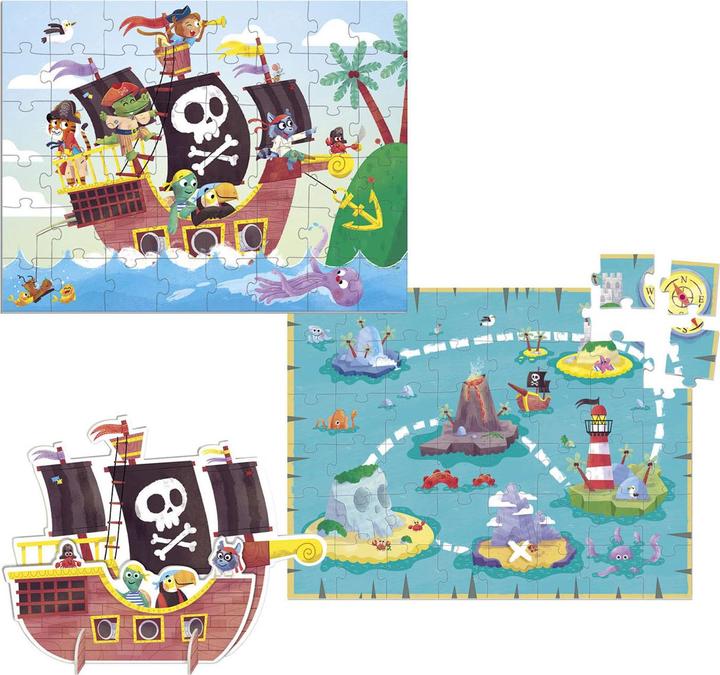 Produktbild Goula Puzzle Piraten XXL (48 Teile)