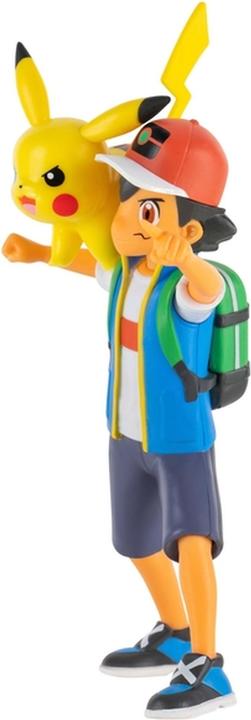 Image du produit Jazwares Pokémon : Ash+Pikachu - Figurine Battle Feature 10 cm