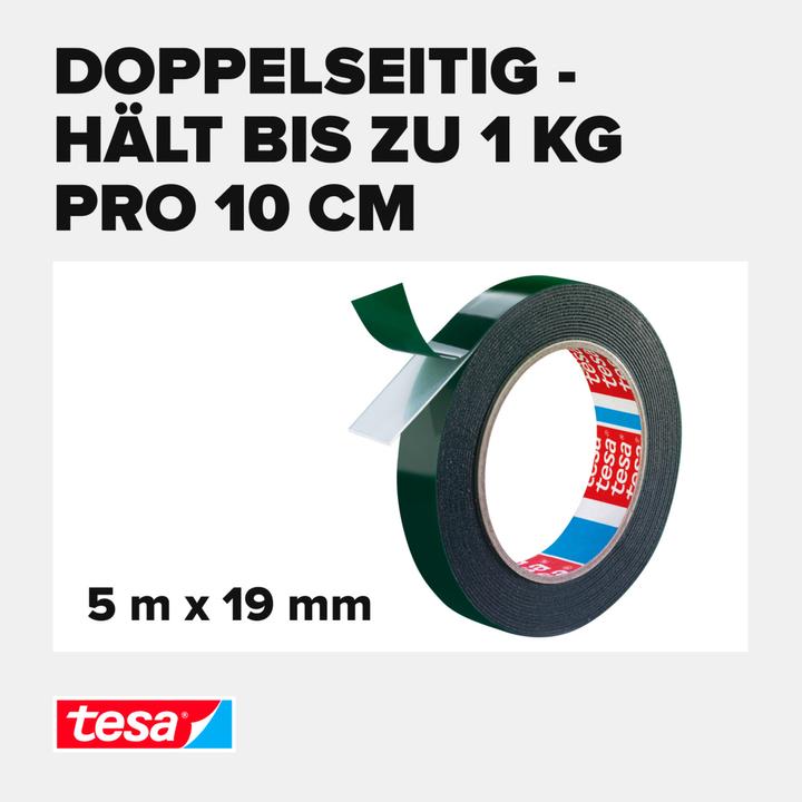 Produktbild tesa Powerbond doppelseitiges Montageband für Ziegel & Stein (19 mm)