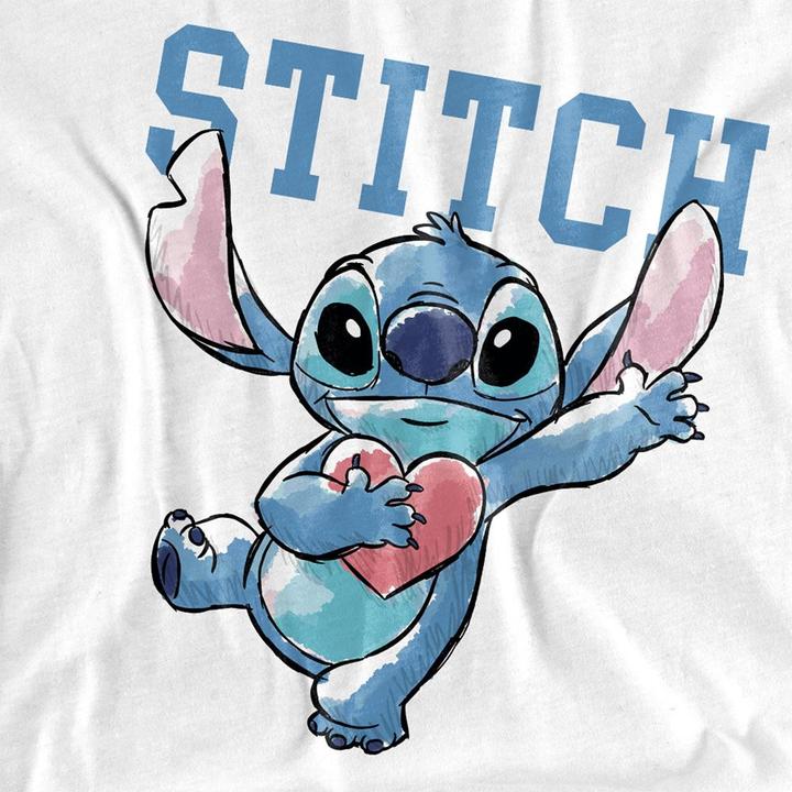 Immagine prodotto Lilo & Stitch Clutching Hearts Maglietta Adulto Unisex (S)