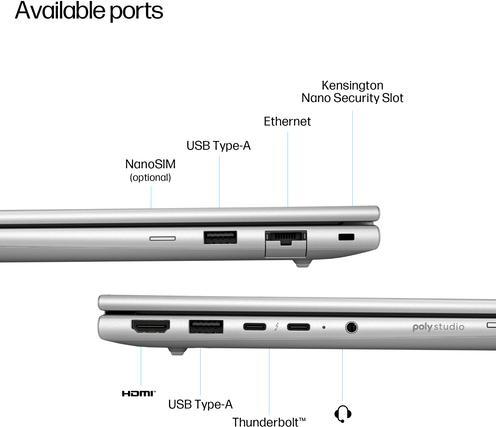 Actual product image HP EliteBook 6 G1i 14 inch Notebook AI PC (14", Intel Core Ultra 5 225U, 16 GB, 512 GB, DE)