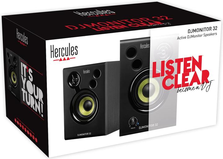 Immagine prodotto Hercules Monitor per DJ 32 (Attivo, Passivo, Coppia, 2x 15 W)