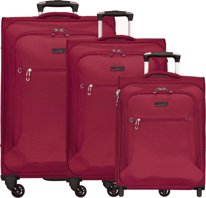 Image du produit D&N Travel Line 6400 Ensemble de valises à 2-4 roulettes 3pcs. (202 l, XL (à partir de 115l))