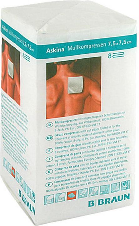 Produktbild Askina Mullkompresse 5cmx5cm